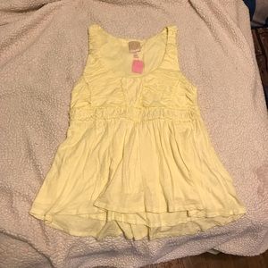 Pastel yellow tank